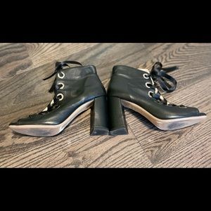 Gianmarco black leather booties
